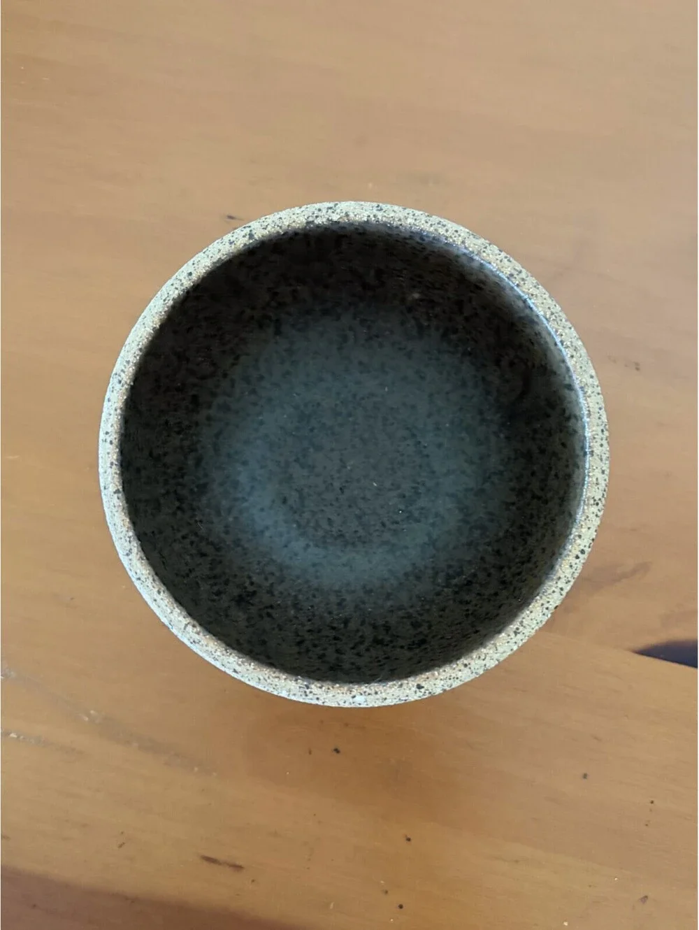 Handmade Ceramic Bowl Speckled Stoneware Boho Sgraffito Style